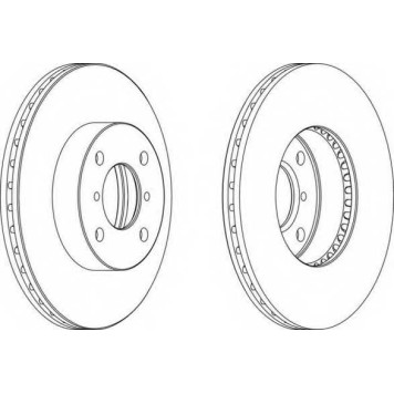 Тормозной диск FERODO DDF1396
