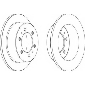 Тормозной диск FERODO DDF1400