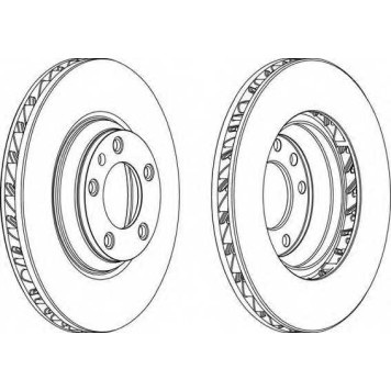 Тормозной диск FERODO DDF1408LC-1