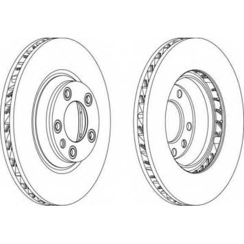 Тормозной диск FERODO DDF1408RC-1