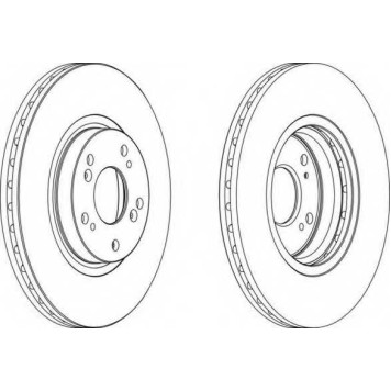 Тормозной диск FERODO DDF1424
