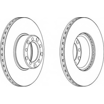 Тормозной диск FERODO DDF143-1