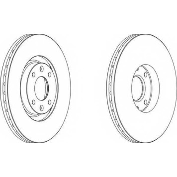 Тормозной диск FERODO DDF1442
