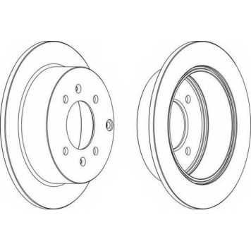 Тормозной диск FERODO DDF1448