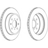 Тормозной диск FERODO DDF1509