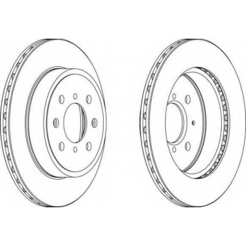 Тормозной диск FERODO DDF1509