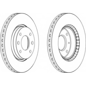 Тормозной диск FERODO DDF1522