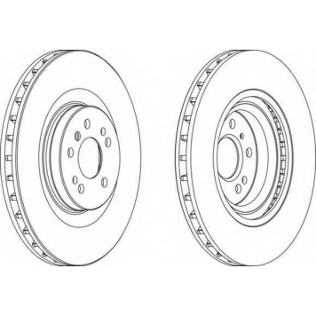 Тормозной диск FERODO DDF1532C-1