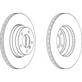 Тормозной диск FERODO DDF1535C-1