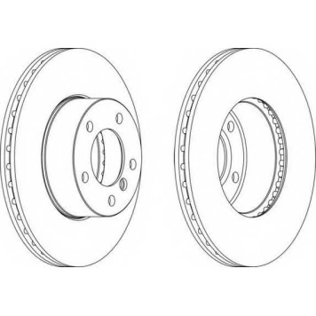 Тормозной диск FERODO DDF1536