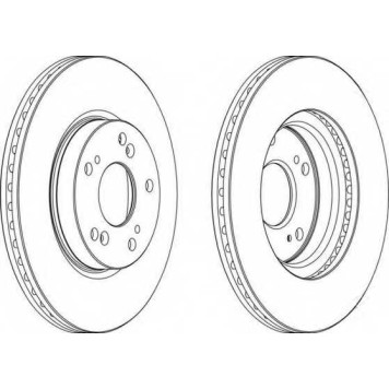 Тормозной диск FERODO DDF1539