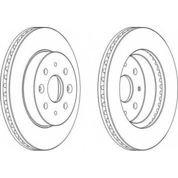 Тормозной диск FERODO DDF1542