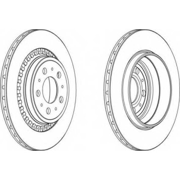 Тормозной диск FERODO DDF1551
