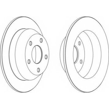 Тормозной диск FERODO DDF1553C