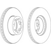 Тормозной диск FERODO DDF1555