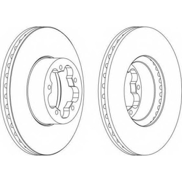 Тормозной диск FERODO DDF1555