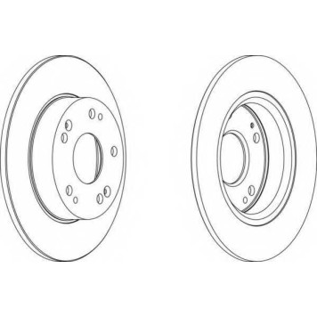 Тормозной диск FERODO DDF1558