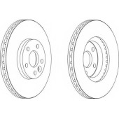 Тормозной диск FERODO DDF1567