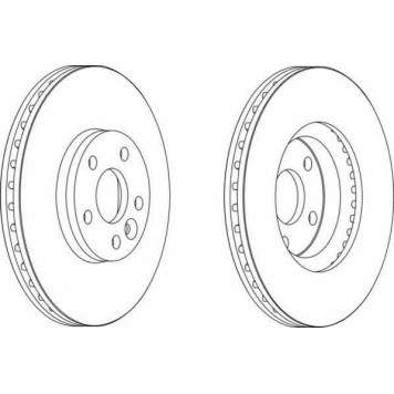 Тормозной диск FERODO DDF1567