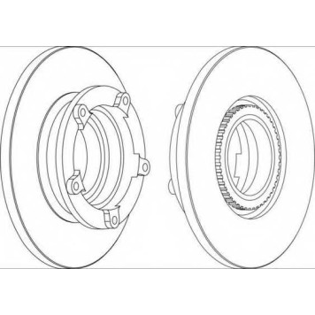 Тормозной диск FERODO DDF1573-1