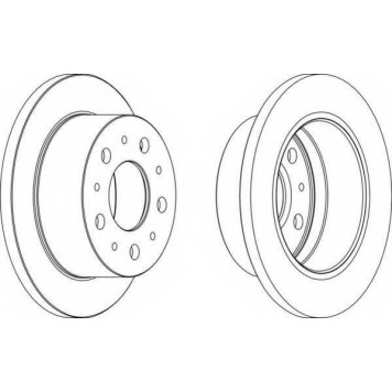 Тормозной диск FERODO DDF1574