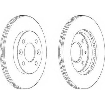 Тормозной диск FERODO DDF158