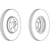 Тормозной диск FERODO DDF1584C