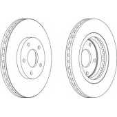 Тормозной диск FERODO DDF1589