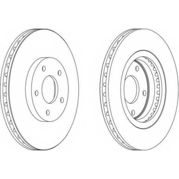 Тормозной диск FERODO DDF1589