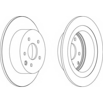 Тормозной диск FERODO DDF1590