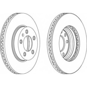 Тормозной диск FERODO DDF1591LC-1
