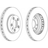 Тормозной диск FERODO DDF1591RC-1