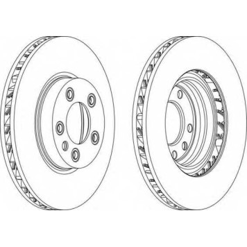 Тормозной диск FERODO DDF1591RC-1