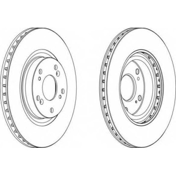 Тормозной диск FERODO DDF1596