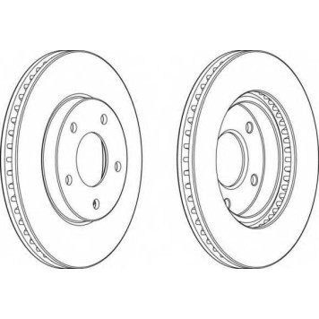 Тормозной диск FERODO DDF1599