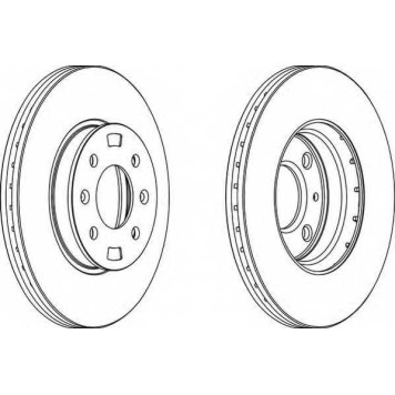 Тормозной диск FERODO DDF1603