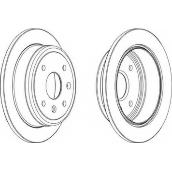Тормозной диск FERODO DDF1606
