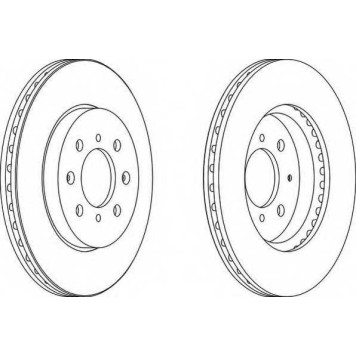 Тормозной диск FERODO DDF1610