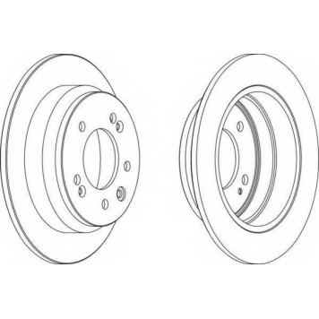 Тормозной диск FERODO DDF1618