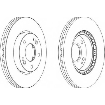 Тормозной диск FERODO DDF1619