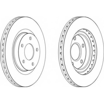 Тормозной диск FERODO DDF1624