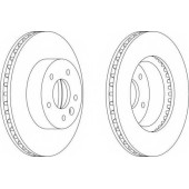 Тормозной диск FERODO DDF1625