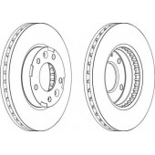 Тормозной диск FERODO DDF1629