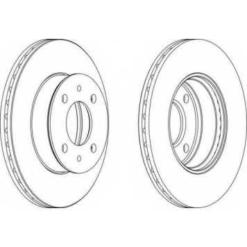 Тормозной диск FERODO DDF1632