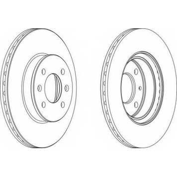 Тормозной диск FERODO DDF1636