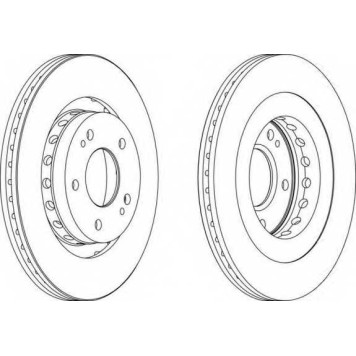Тормозной диск FERODO DDF1642