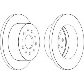 Тормозной диск FERODO DDF1653
