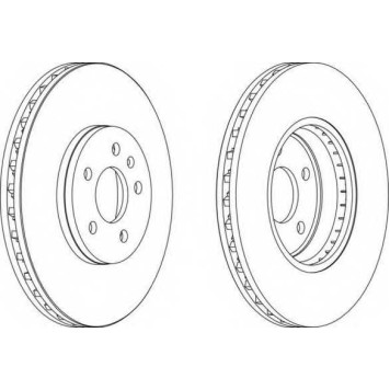Тормозной диск FERODO DDF1664