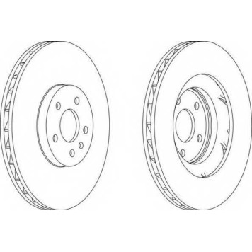 Тормозной диск FERODO DDF1665