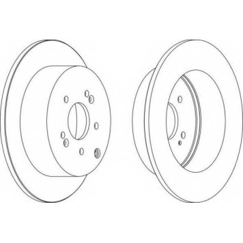 Тормозной диск FERODO DDF1671